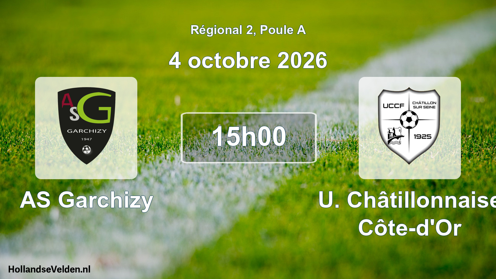 Scheduled Match: AS Garchizy - U. Châtillonnaise Côte-d'Or (4 October 2026)