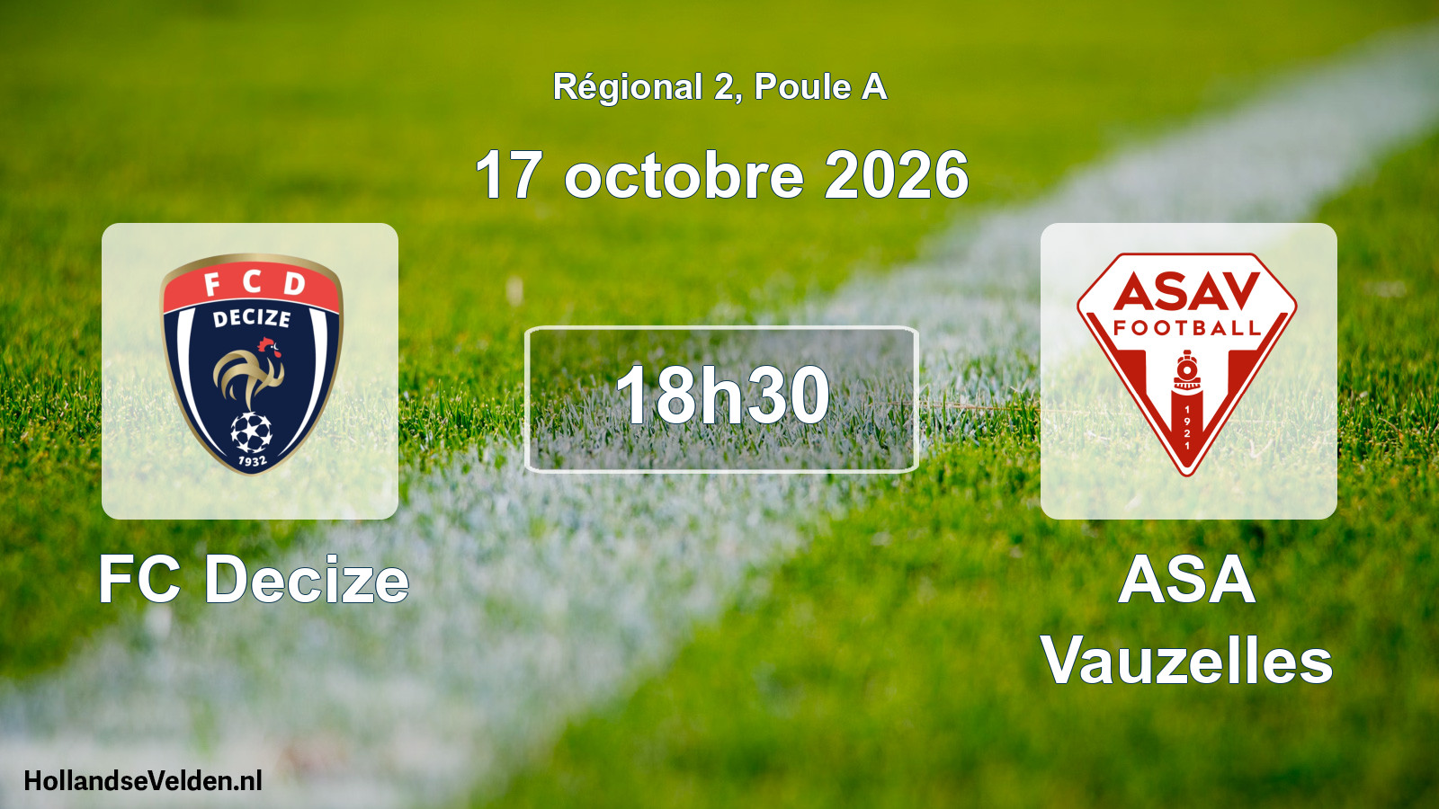 Scheduled Match: FC Decize - ASA Vauzelles (17 October 2026)