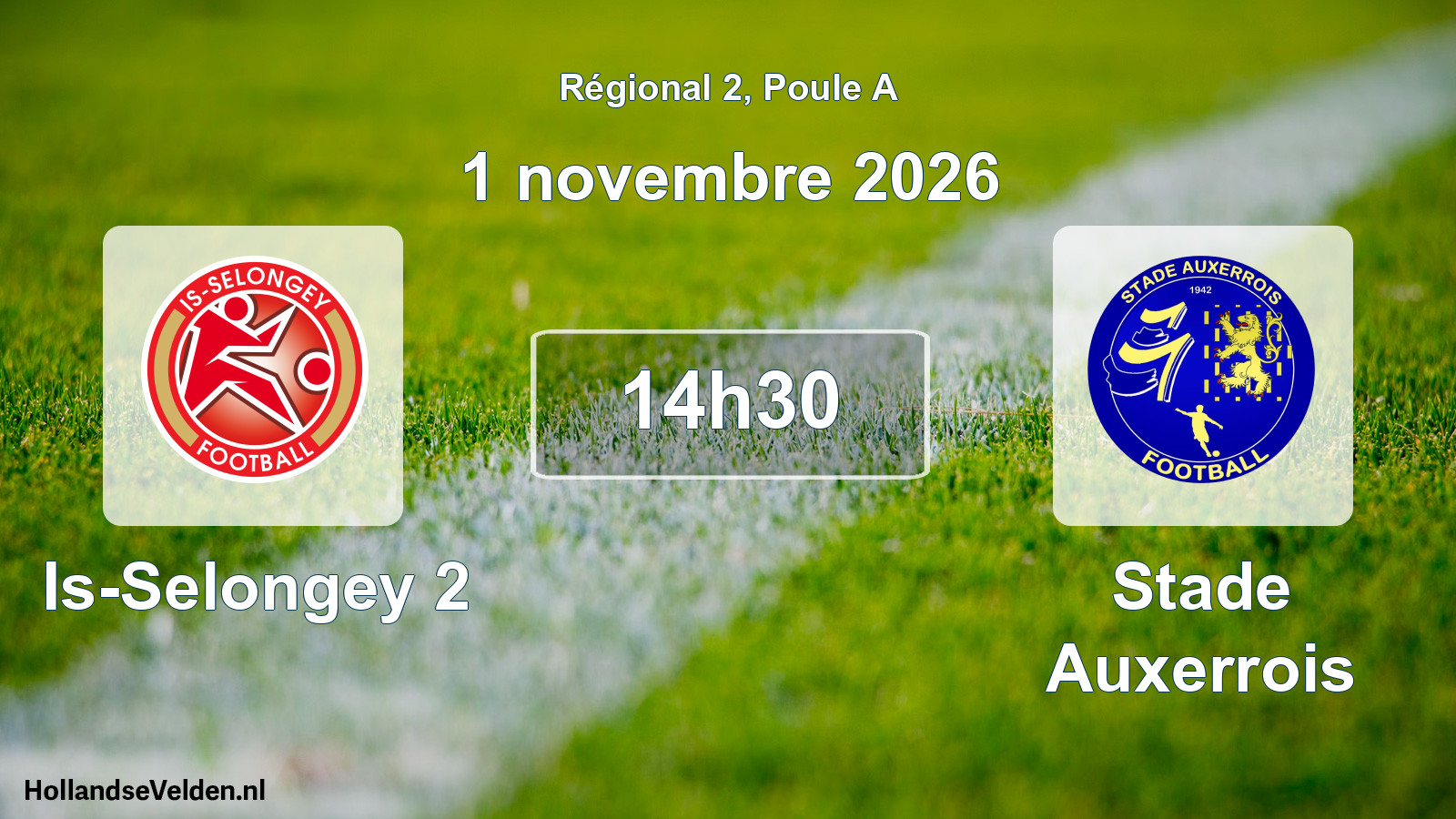 Scheduled Match: Is-Selongey 2 - Stade Auxerrois (1 November 2026)