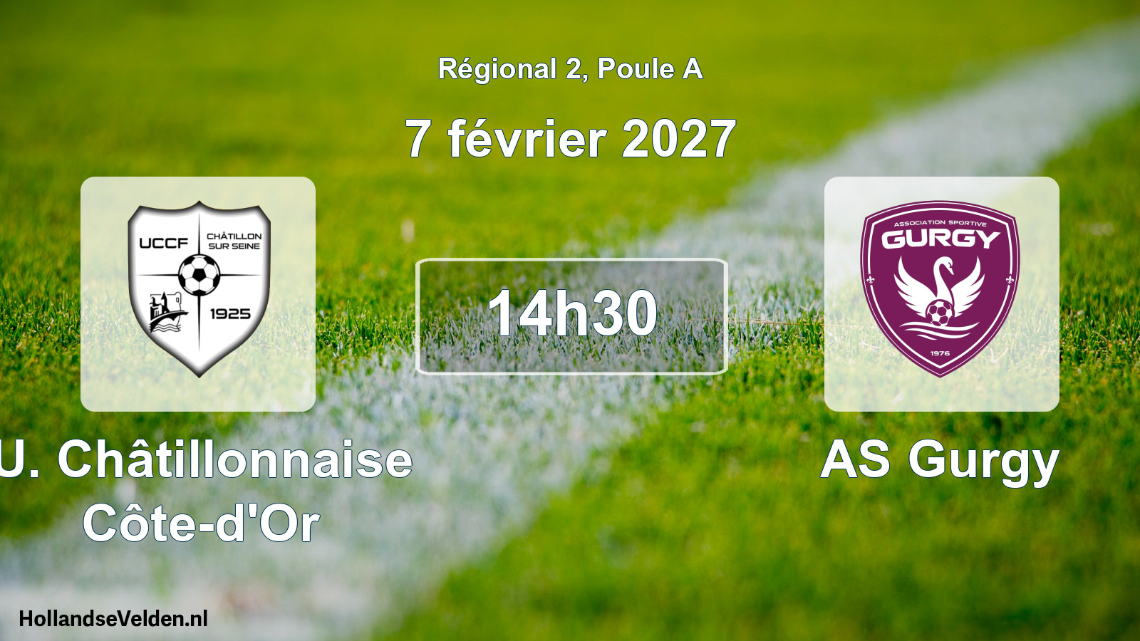 Scheduled Match: U. Châtillonnaise Côte-d'Or - AS Gurgy (7 February 2027)