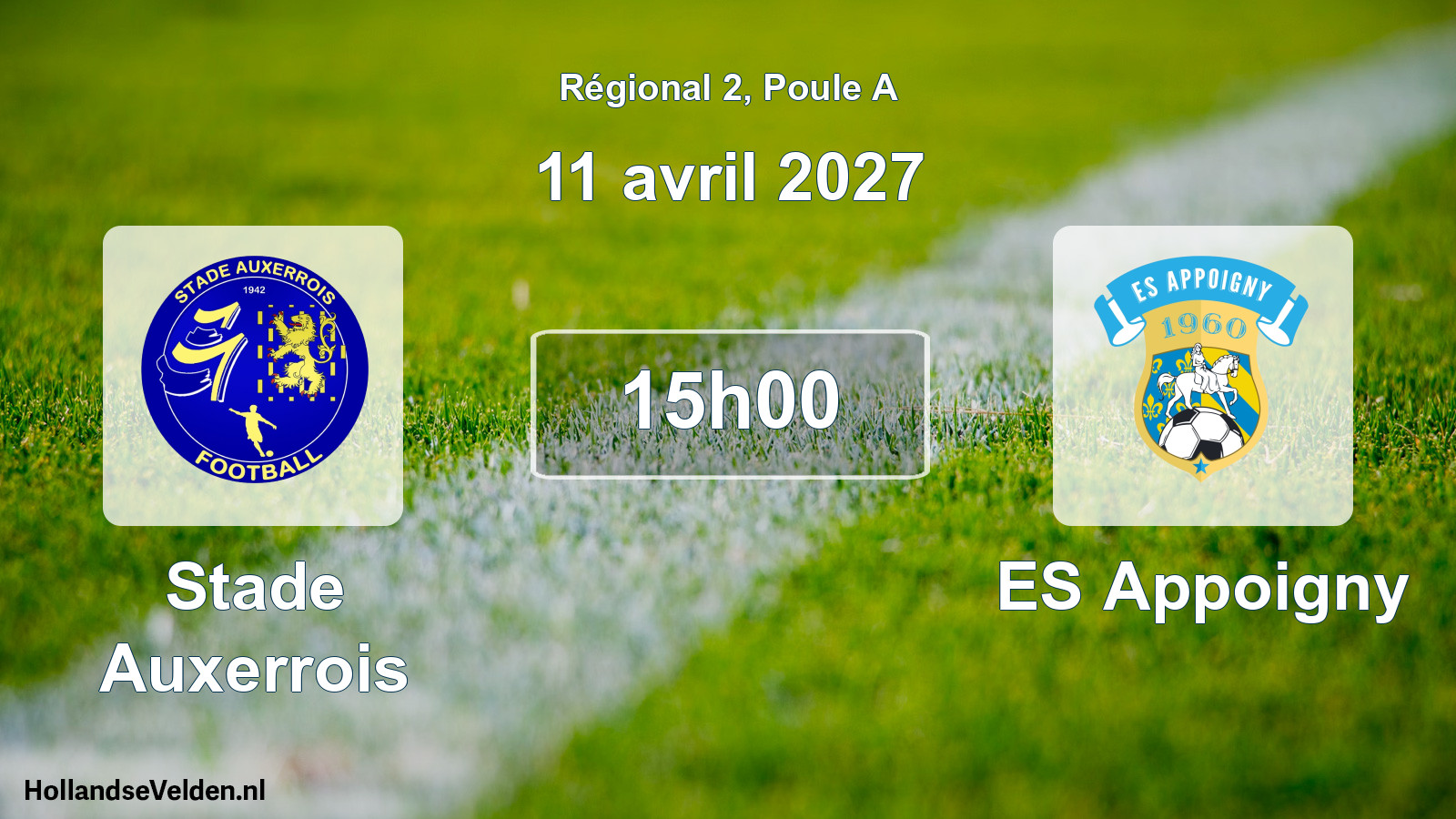 Scheduled Match: Stade Auxerrois - ES Appoigny (11 April 2027)