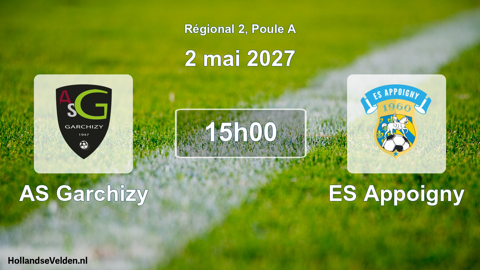 Match programmé: AS Garchizy - ES Appoigny (2 mai 2027)