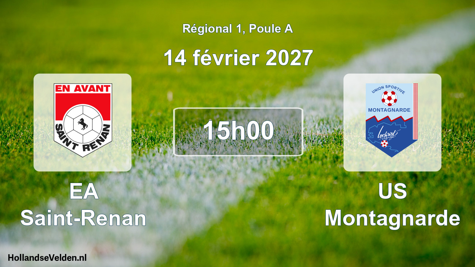 Scheduled Match: EA Saint-Renan - US Montagnarde (14 February 2027)
