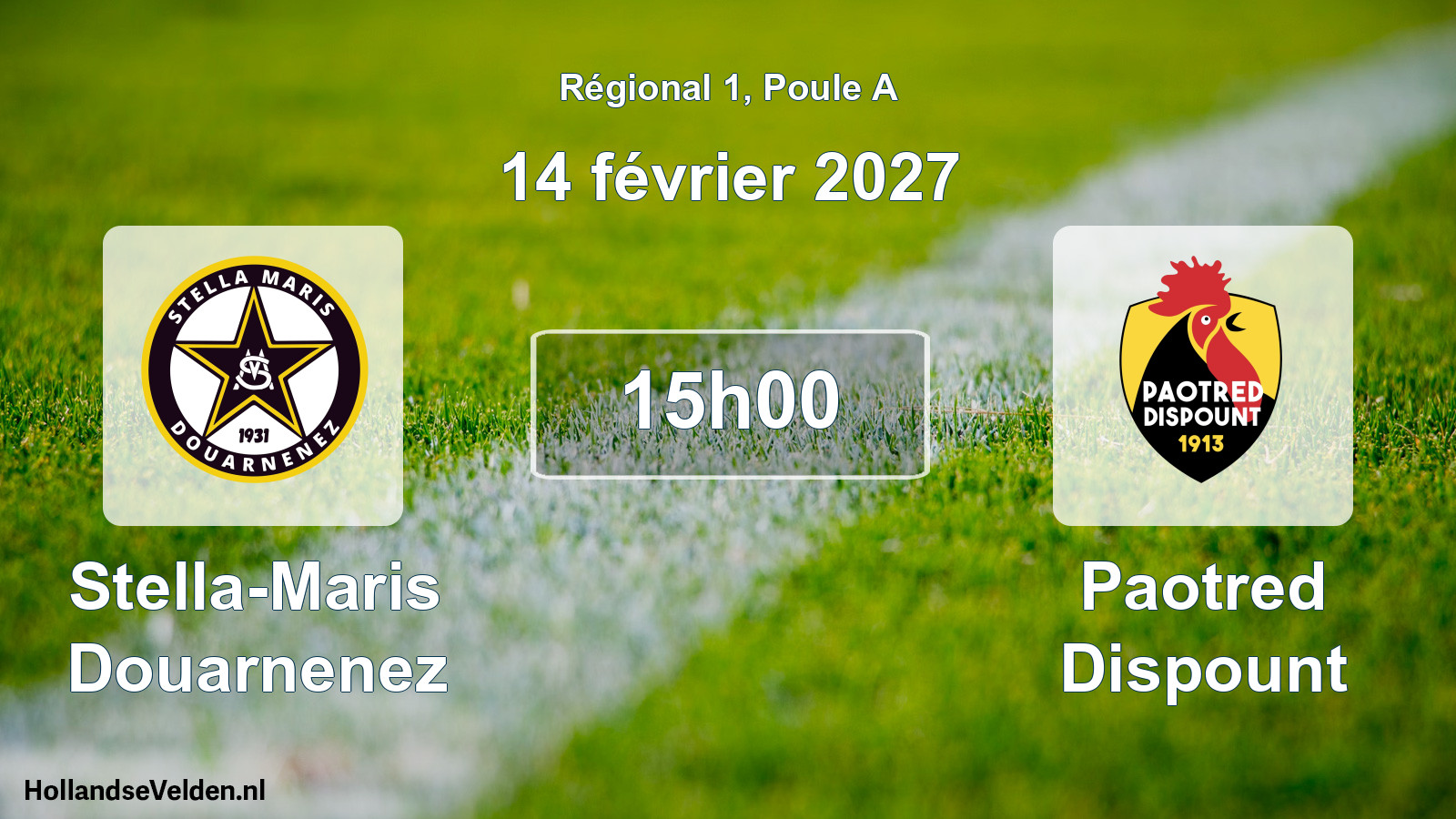 Scheduled Match: Stella-Maris Douarnenez - Paotred Dispount (14 February 2027)