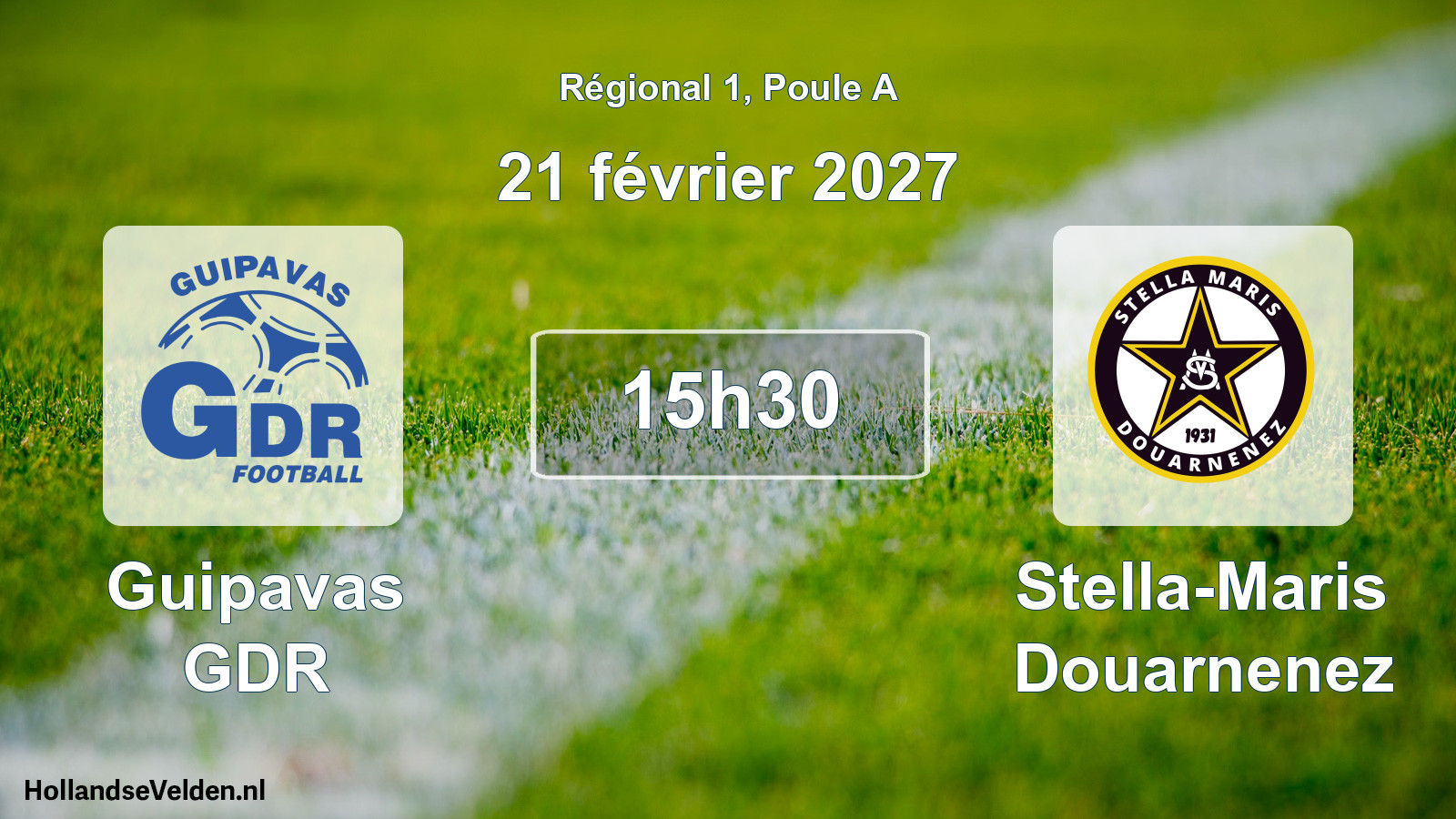 Match programmé: Guipavas GDR - Stella-Maris Douarnenez (21 février 2027)