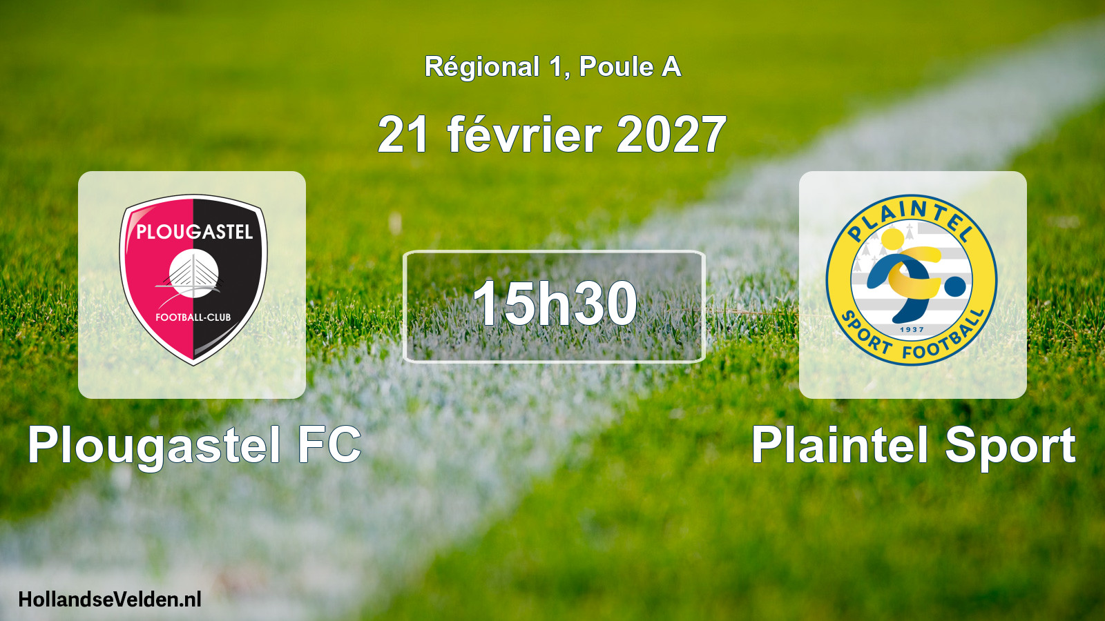 Match programmé: Plougastel FC - Plaintel Sport (21 février 2027)