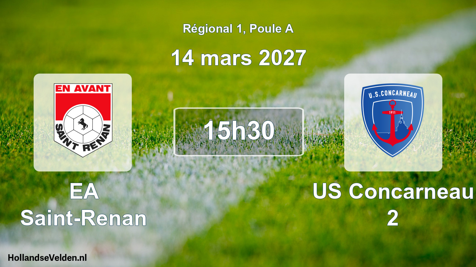 Geplande wedstrijd: EA Saint-Renan - US Concarneau 2 (14 maart 2027)