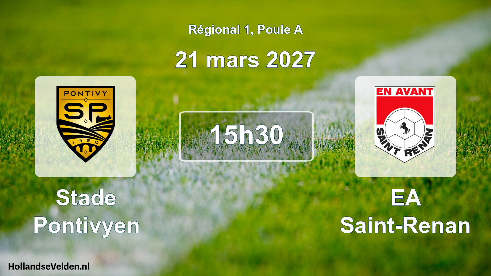 Match programmé: Stade Pontivyen - EA Saint-Renan (21 mars 2027)