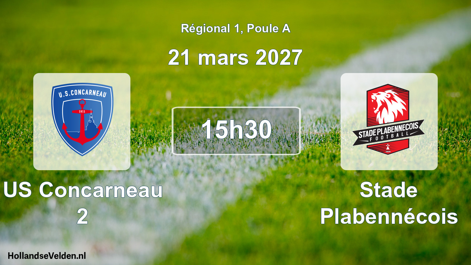 Scheduled Match: US Concarneau 2 - Stade Plabennécois (21 March 2027)