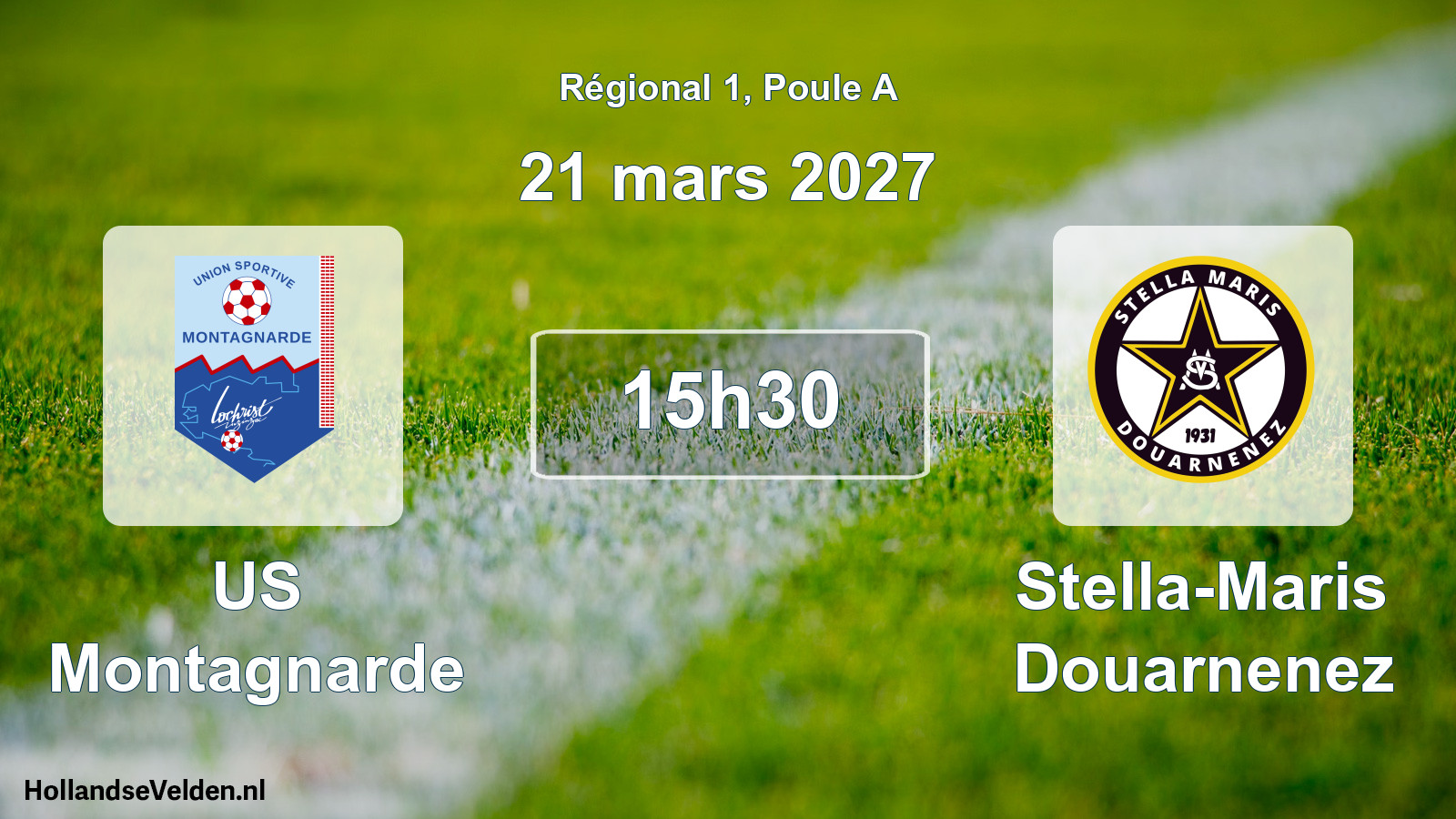 Scheduled Match: US Montagnarde - Stella-Maris Douarnenez (21 March 2027)