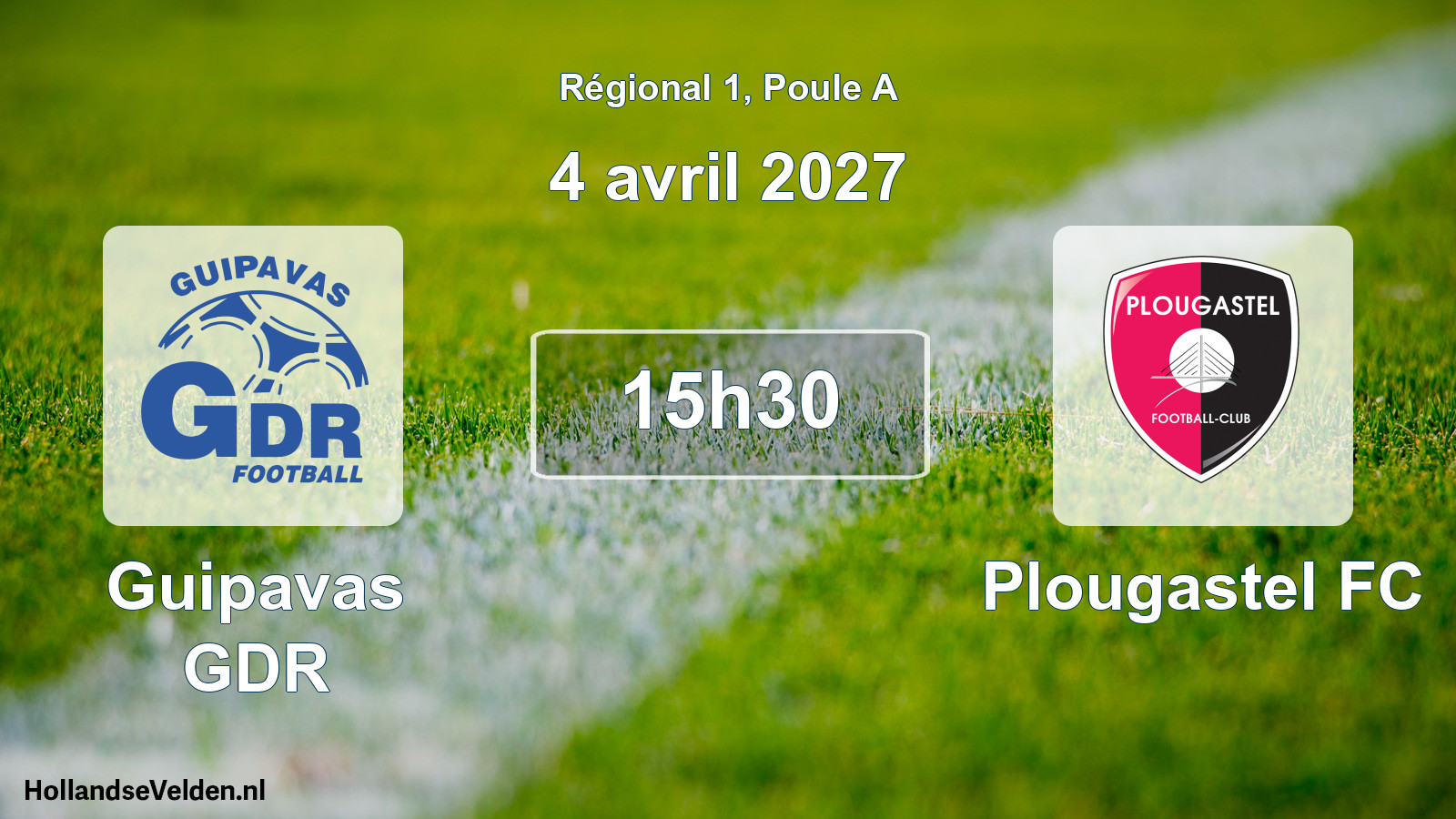 Match programmé: Guipavas GDR - Plougastel FC (4 avril 2027)