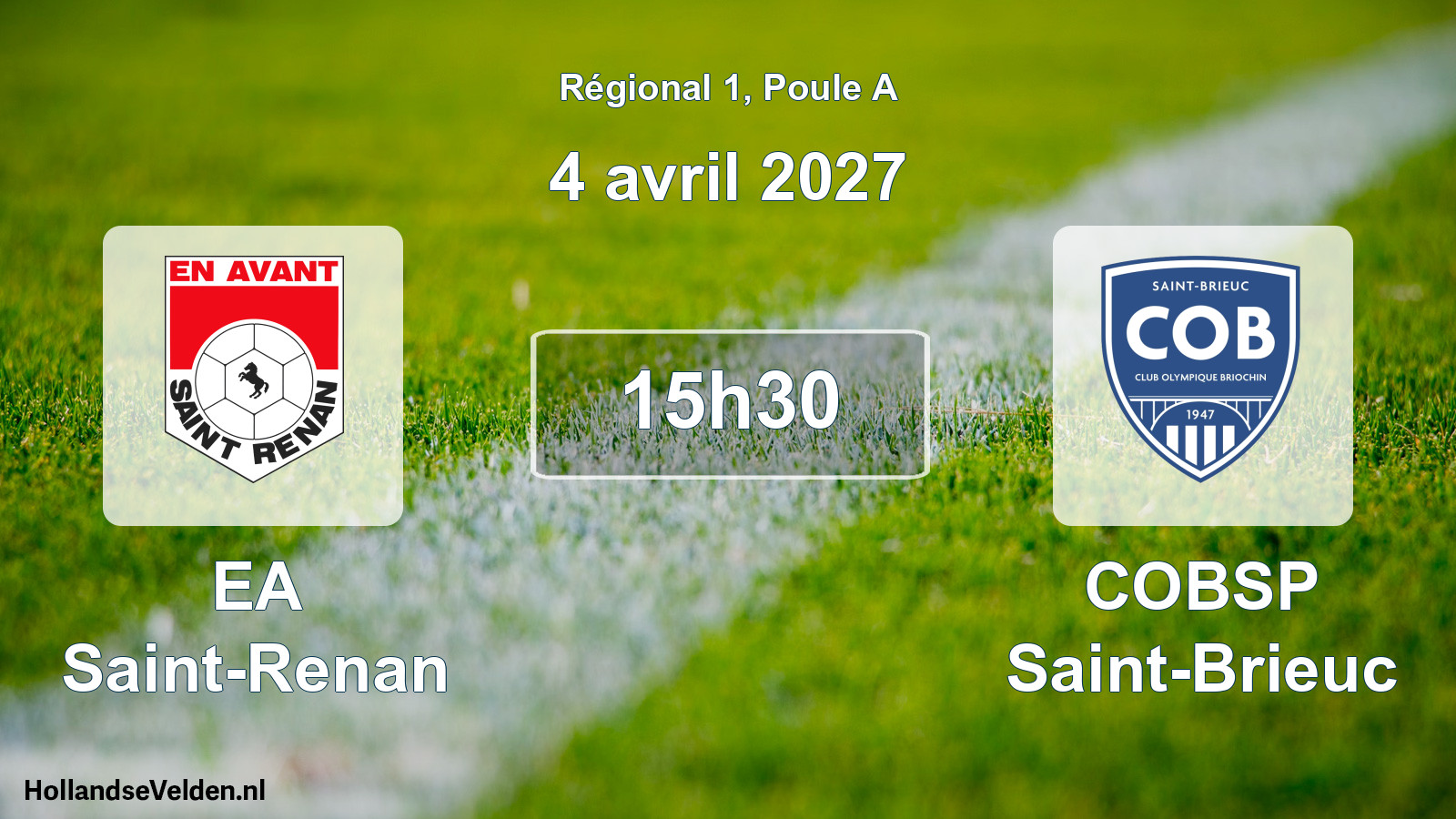 Geplande wedstrijd: EA Saint-Renan - COBSP Saint-Brieuc (4 april 2027)