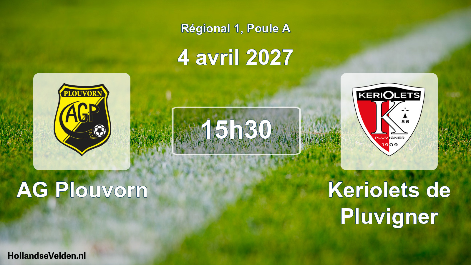 Match programmé: AG Plouvorn - Keriolets de Pluvigner (4 avril 2027)