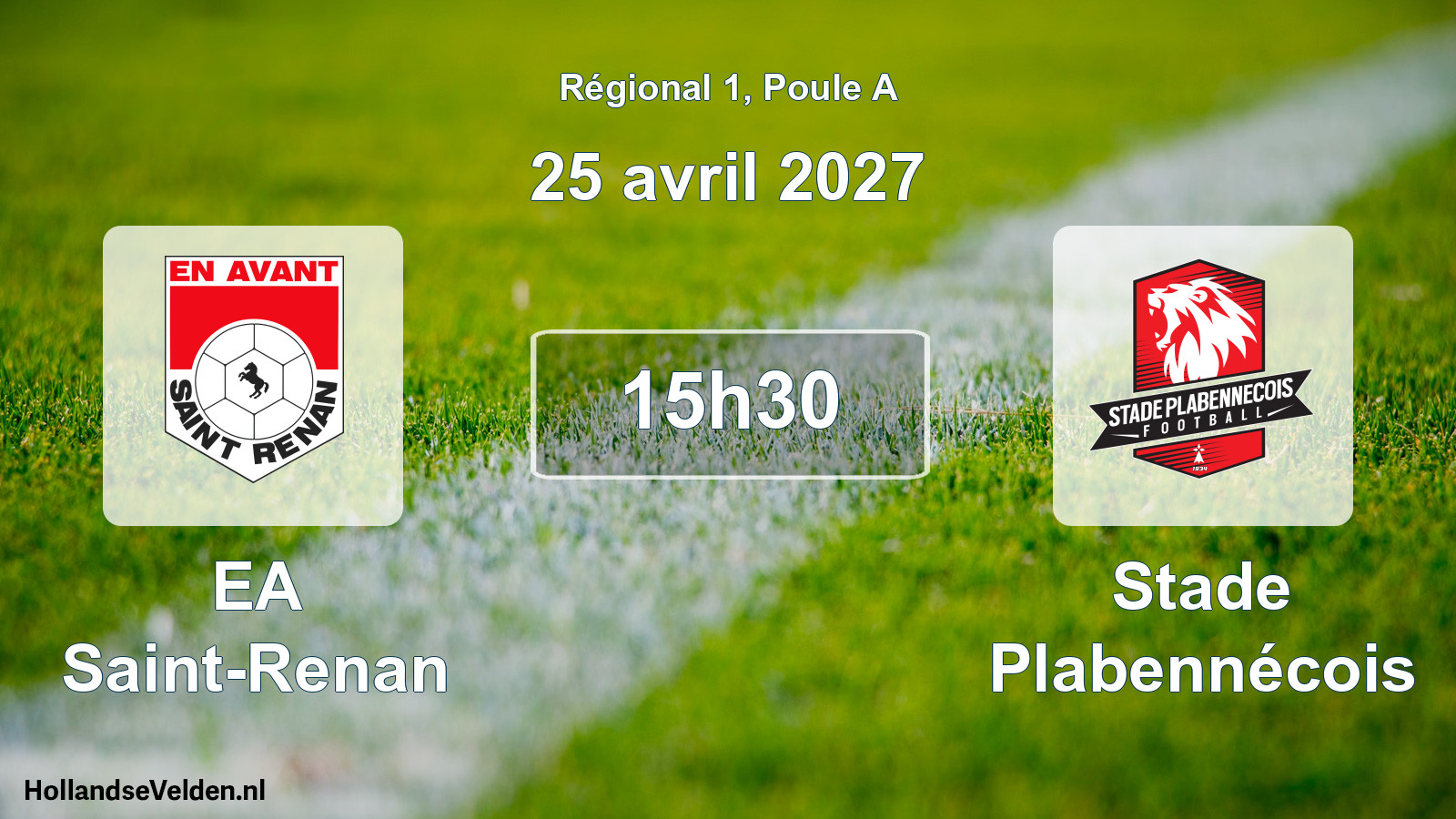 Scheduled Match: EA Saint-Renan - Stade Plabennécois (25 April 2027)