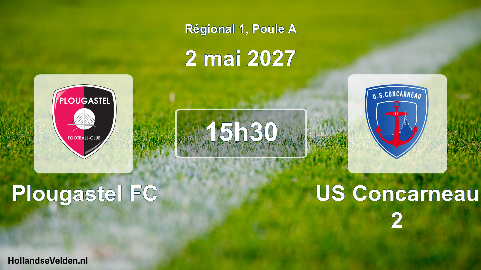 Match programmé: Plougastel FC - US Concarneau 2 (2 mai 2027)