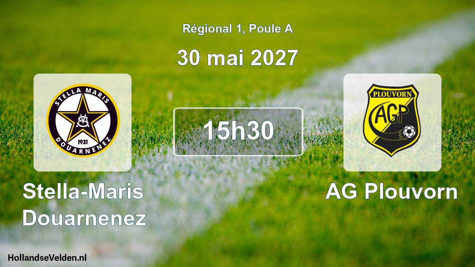 Match programmé: Stella-Maris Douarnenez - AG Plouvorn (30 mai 2027)