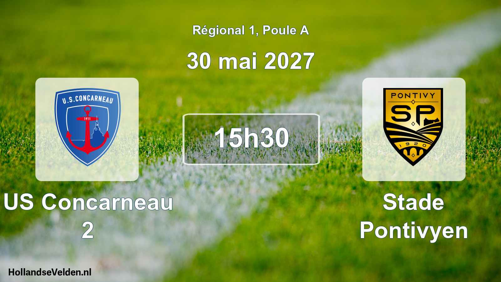 Match programmé: US Concarneau 2 - Stade Pontivyen (30 mai 2027)
