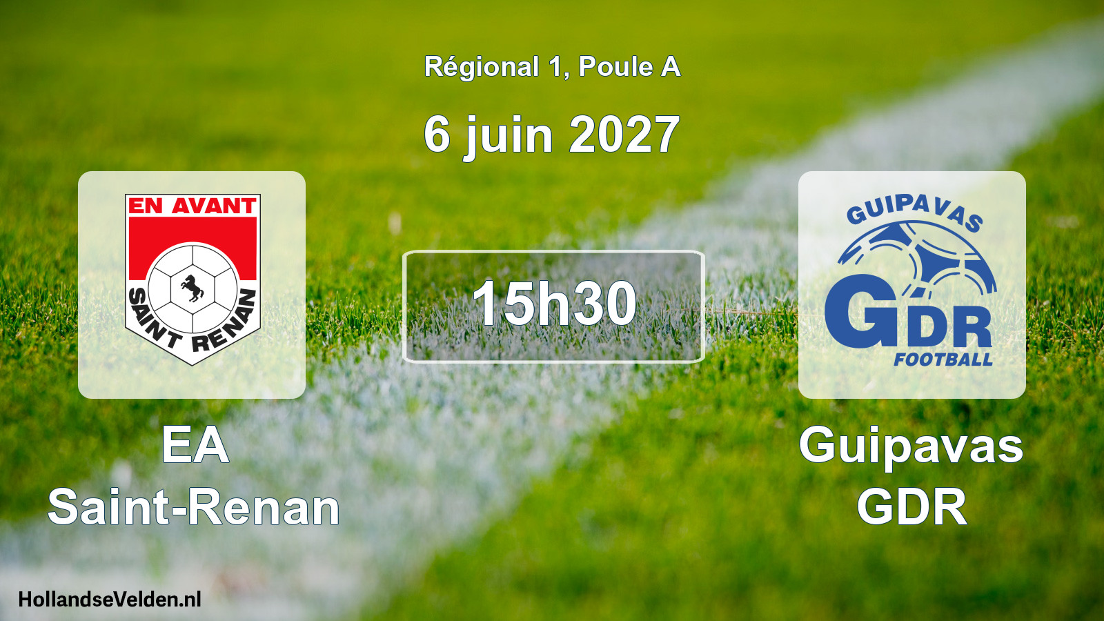 Match programmé: EA Saint-Renan - Guipavas GDR (6 juin 2027)