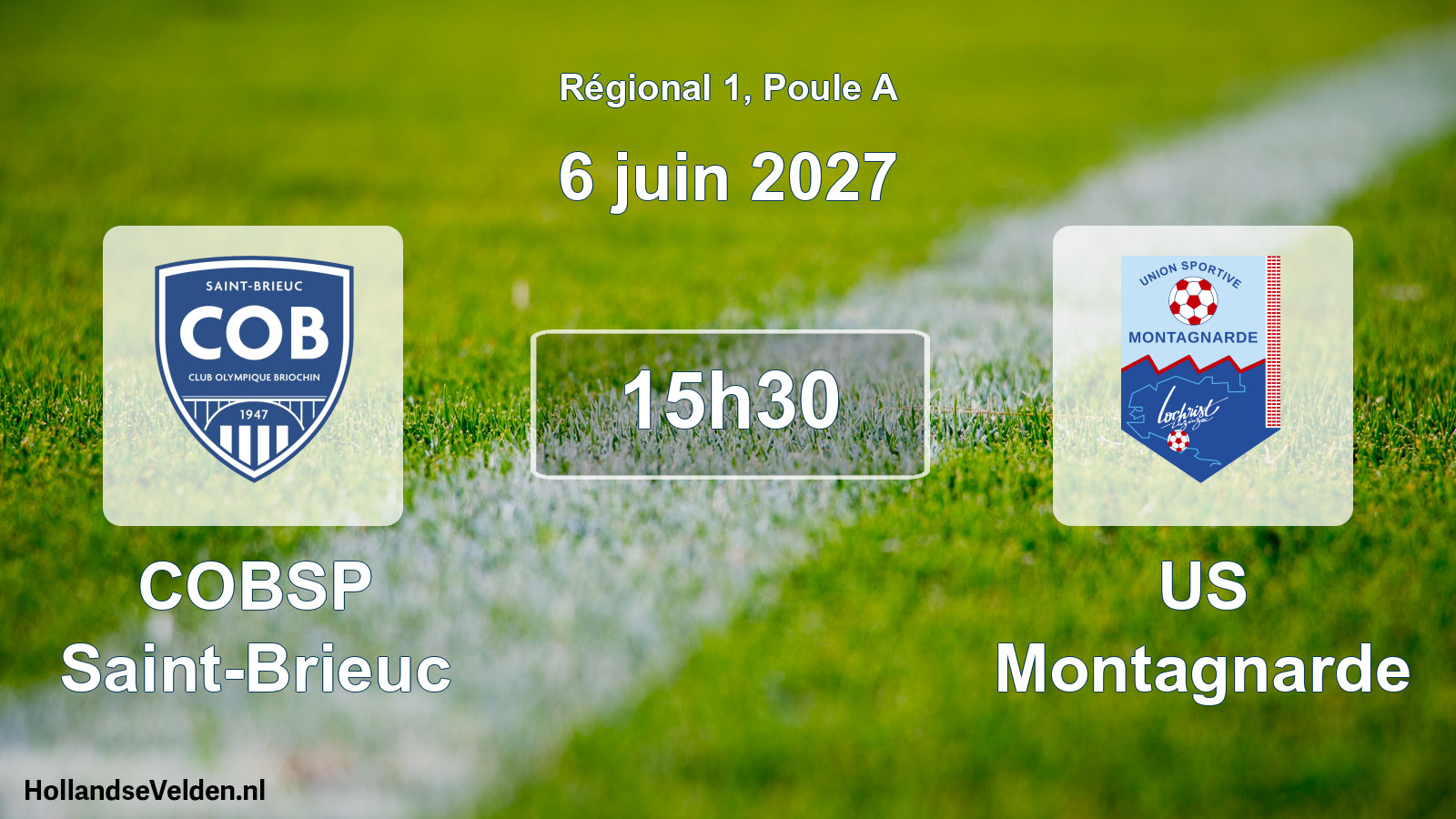 Scheduled Match: COBSP Saint-Brieuc - US Montagnarde (6 June 2027)