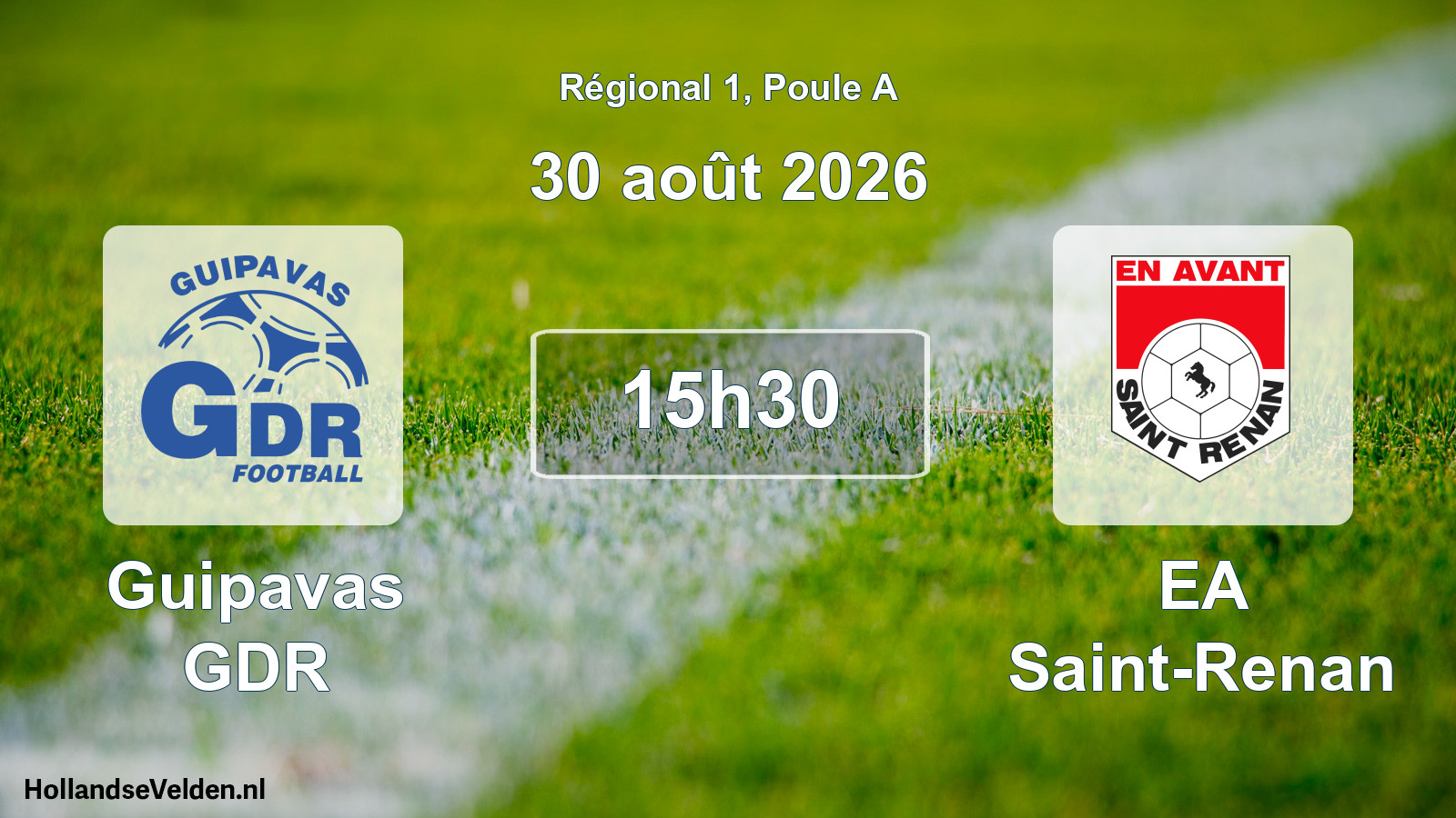 Scheduled Match: Guipavas GDR - EA Saint-Renan (30 August 2026)