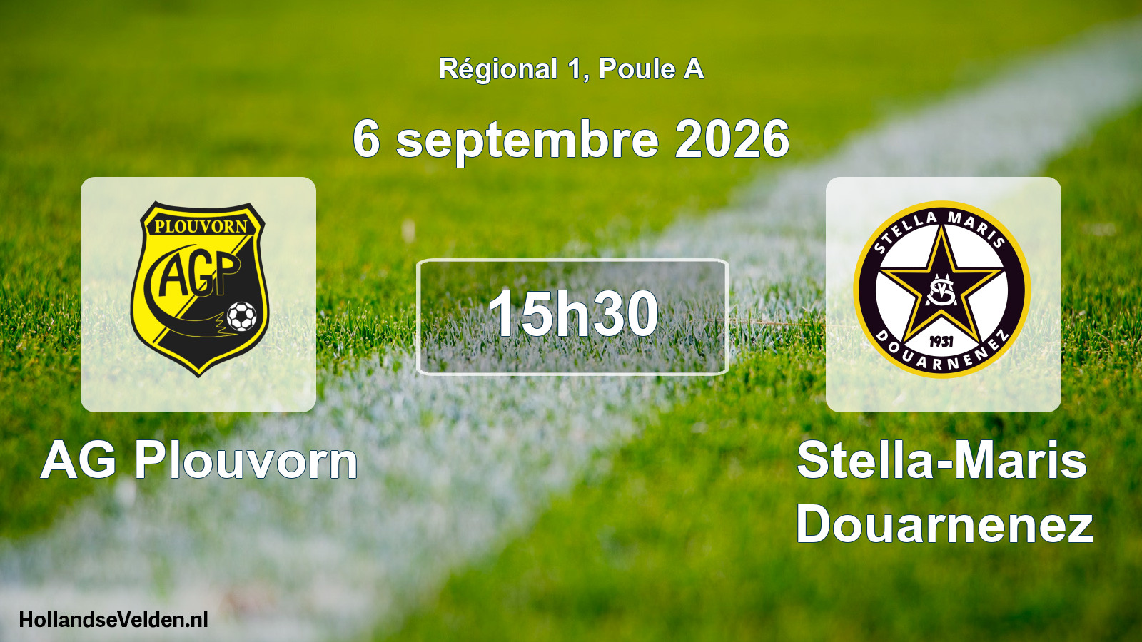 Match programmé: AG Plouvorn - Stella-Maris Douarnenez (6 septembre 2026)