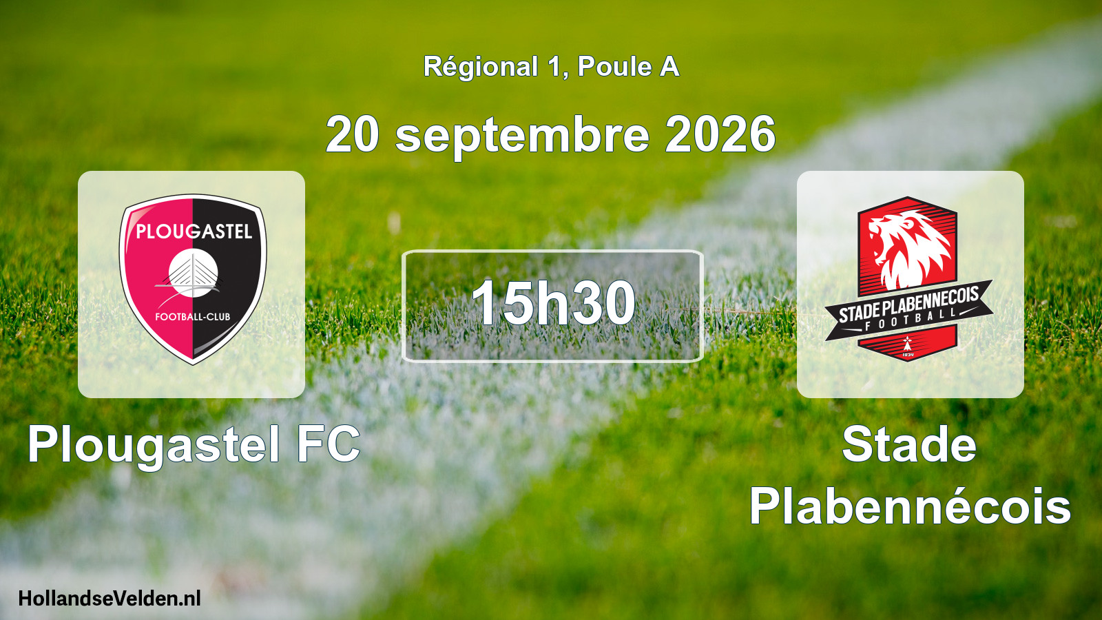 Match programmé: Plougastel FC - Stade Plabennécois (20 septembre 2026)