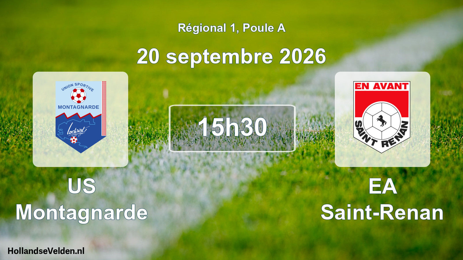 Scheduled Match: US Montagnarde - EA Saint-Renan (20 September 2026)