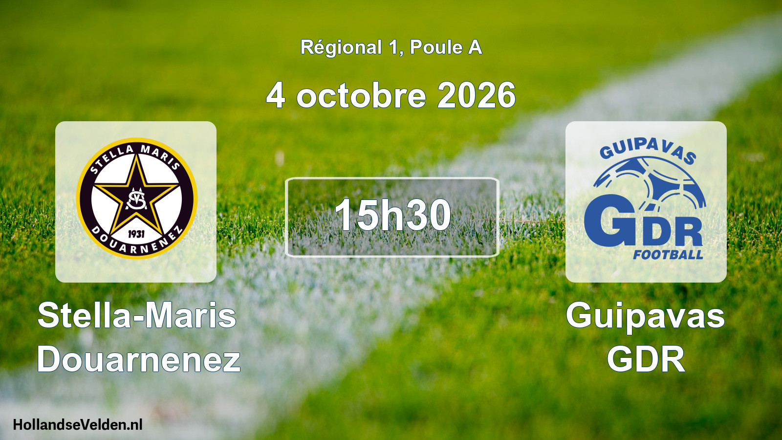 Match programmé: Stella-Maris Douarnenez - Guipavas GDR (4 octobre 2026)