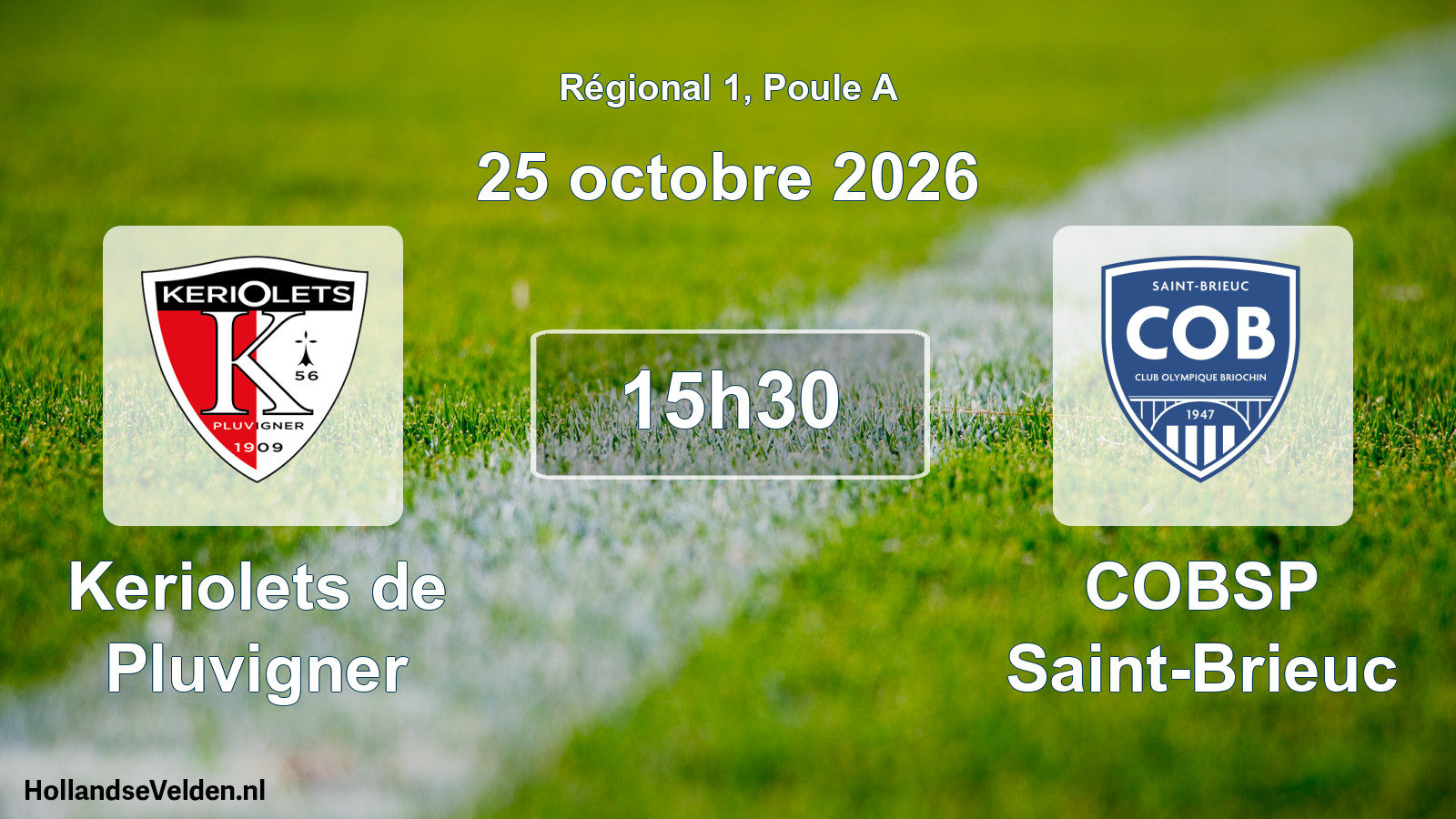 Scheduled Match: Keriolets de Pluvigner - COBSP Saint-Brieuc (25 October 2026)