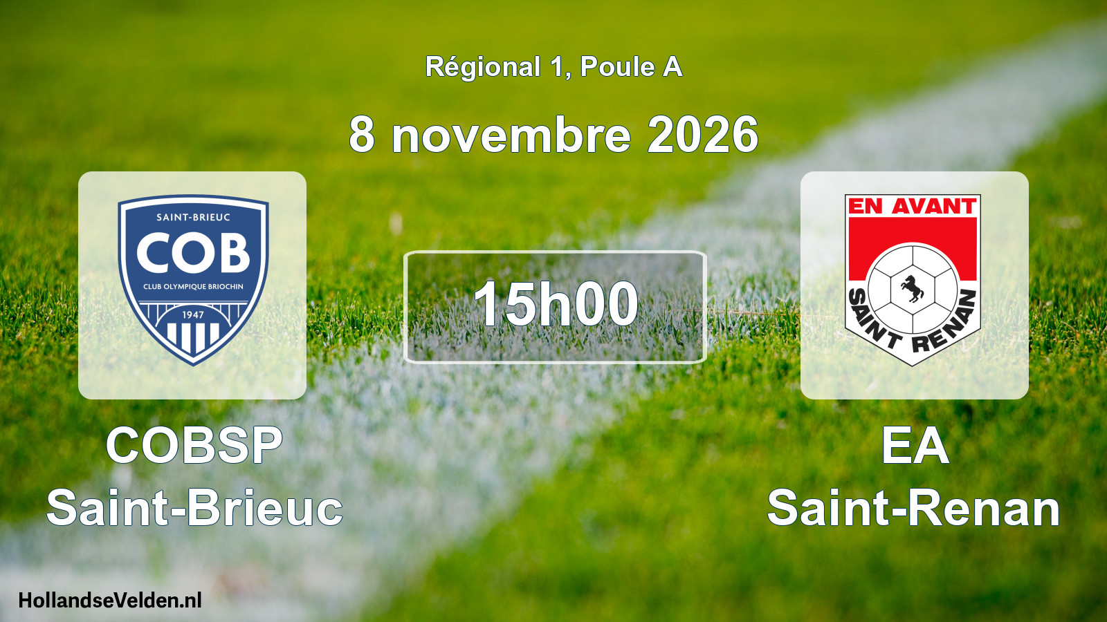 Scheduled Match: COBSP Saint-Brieuc - EA Saint-Renan (8 November 2026)