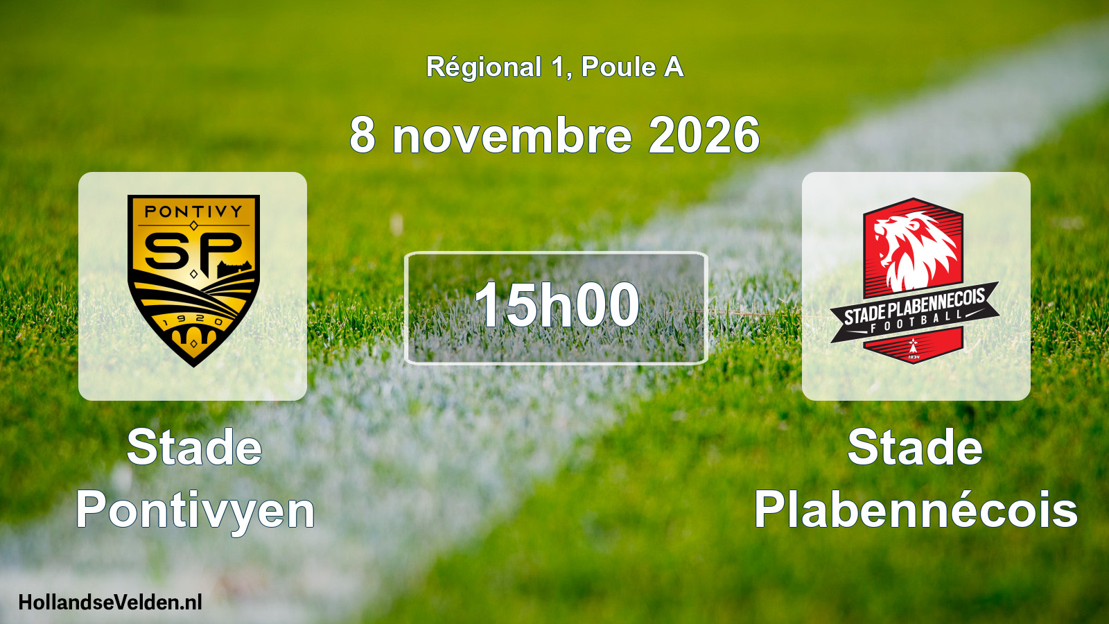 Scheduled Match: Stade Pontivyen - Stade Plabennécois (8 November 2026)