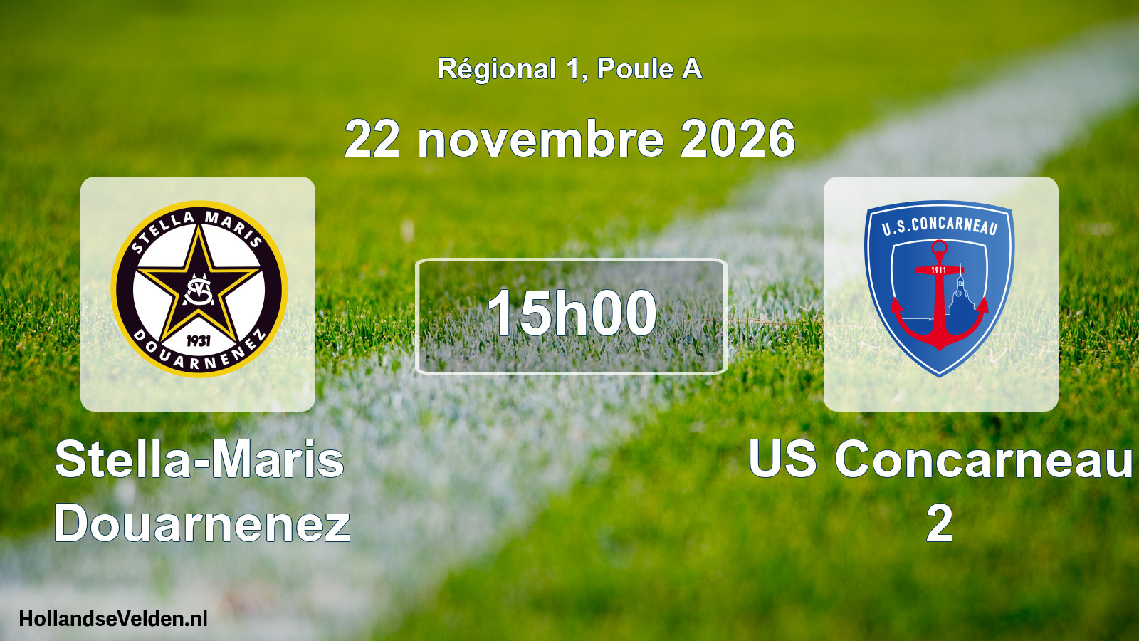 Scheduled Match: Stella-Maris Douarnenez - US Concarneau 2 (22 November 2026)