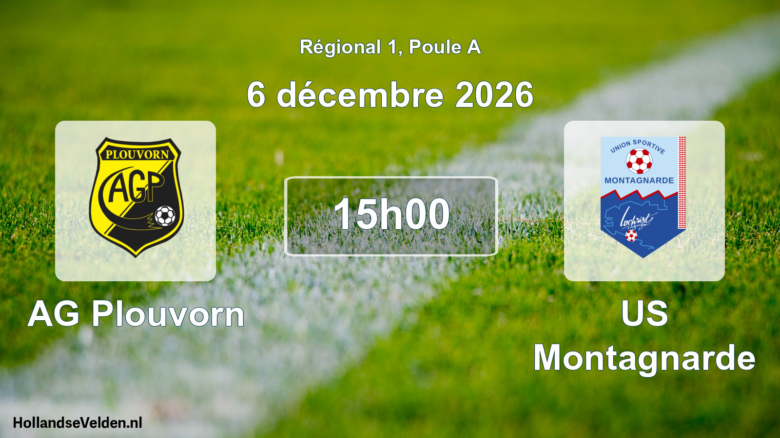 Scheduled Match: AG Plouvorn - US Montagnarde (6 December 2026)