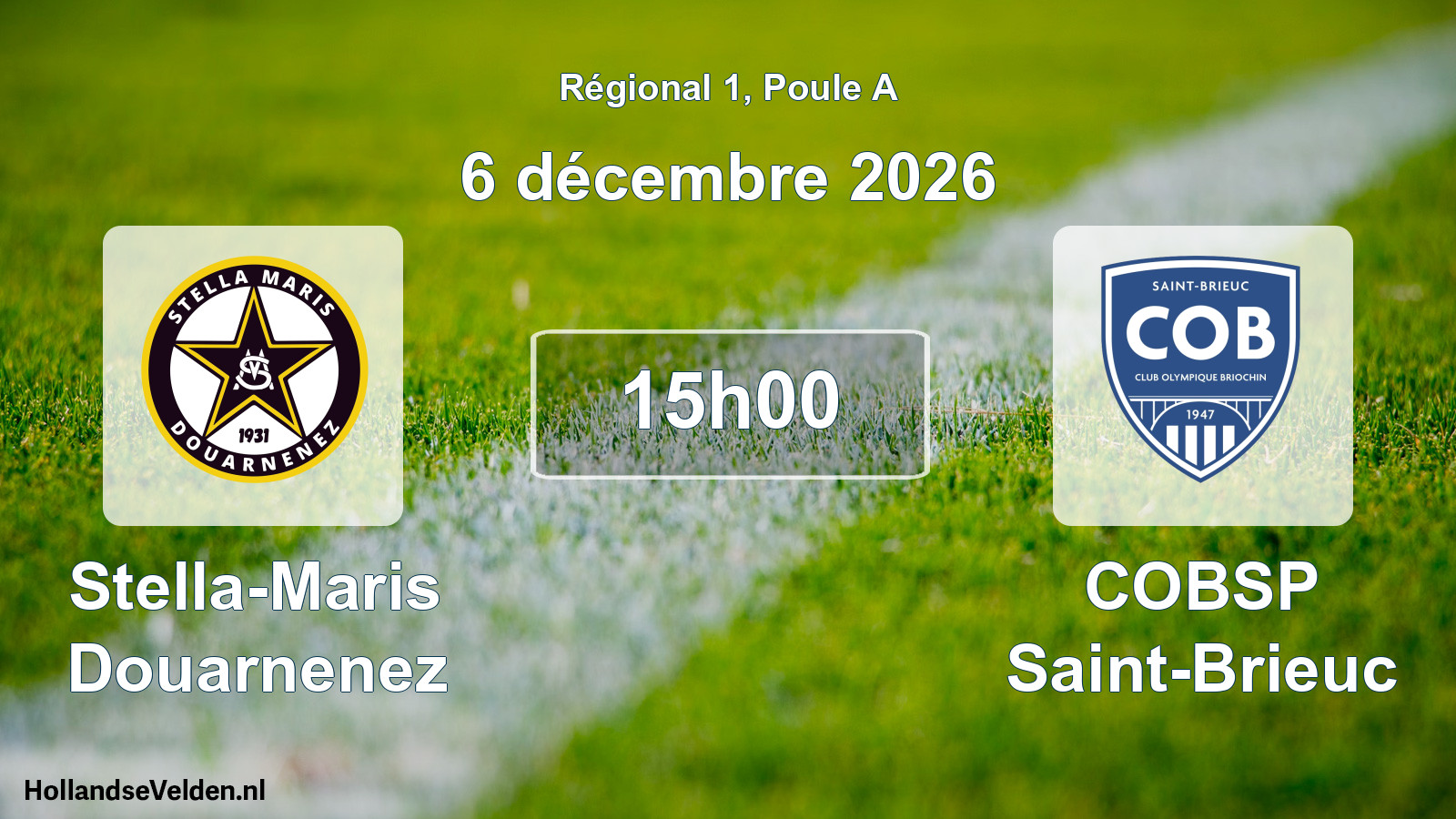 Scheduled Match: Stella-Maris Douarnenez - COBSP Saint-Brieuc (6 December 2026)
