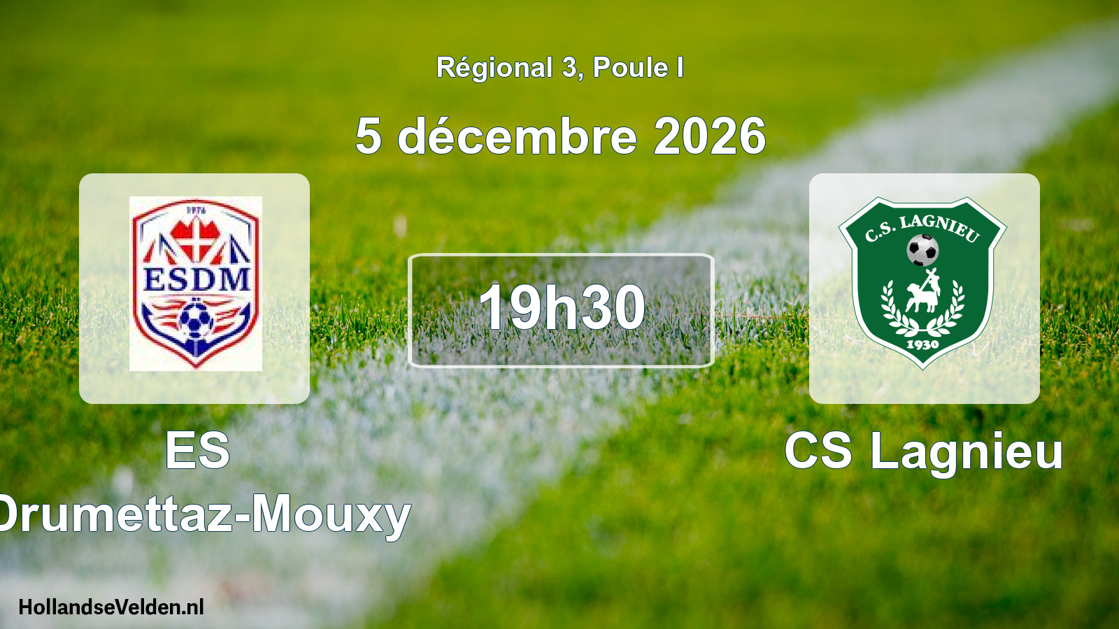 Scheduled Match: ES Drumettaz-Mouxy - CS Lagnieu (5 December 2026)