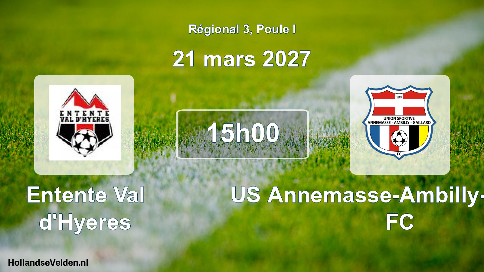 Scheduled Match: Entente Val d'Hyeres - US Annemasse-Ambilly-Gaillard FC (21 March 2027)