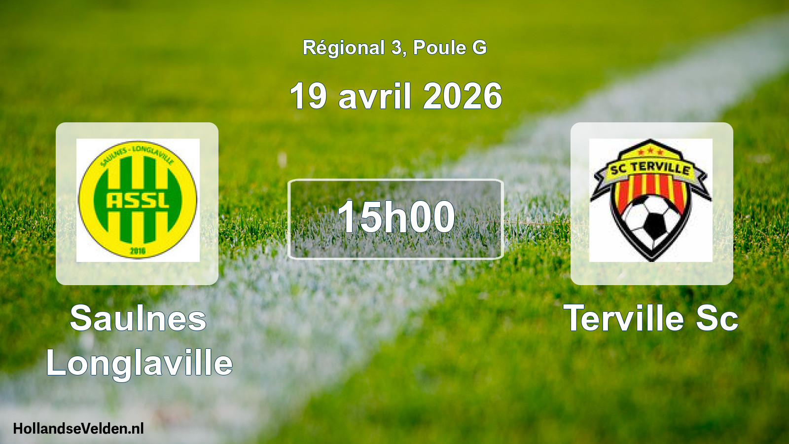 Scheduled Match: Saulnes Longlaville - Terville Sc (19 April 2026)