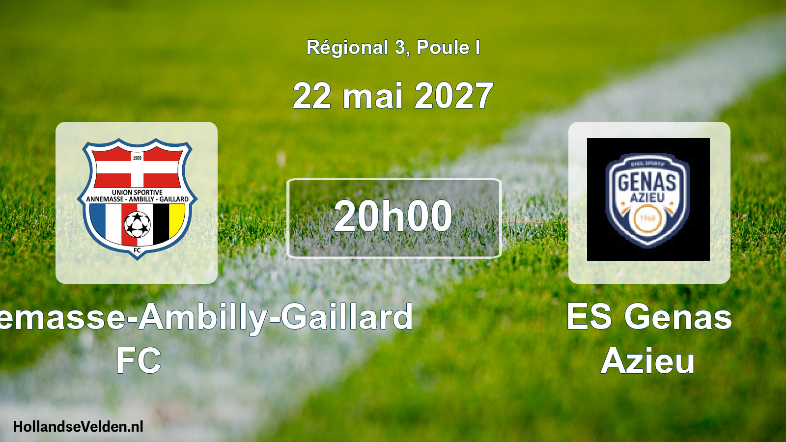 Match programmé: US Annemasse-Ambilly-Gaillard FC - ES Genas Azieu (22 mai 2027)