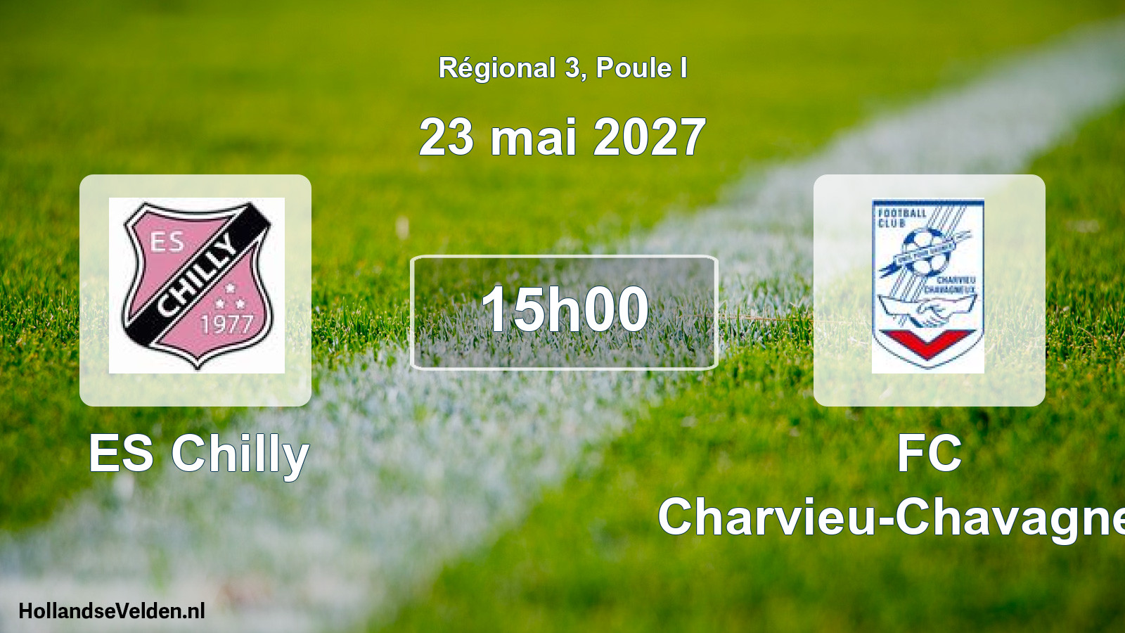 Match programmé: ES Chilly - FC Charvieu-Chavagneux (23 mai 2027)