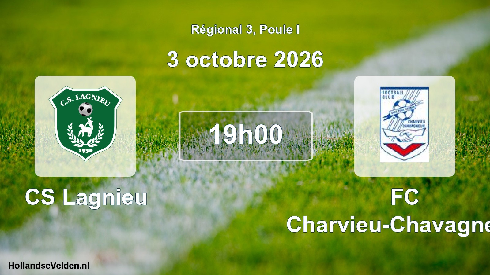 Scheduled Match: CS Lagnieu - FC Charvieu-Chavagneux (3 October 2026)