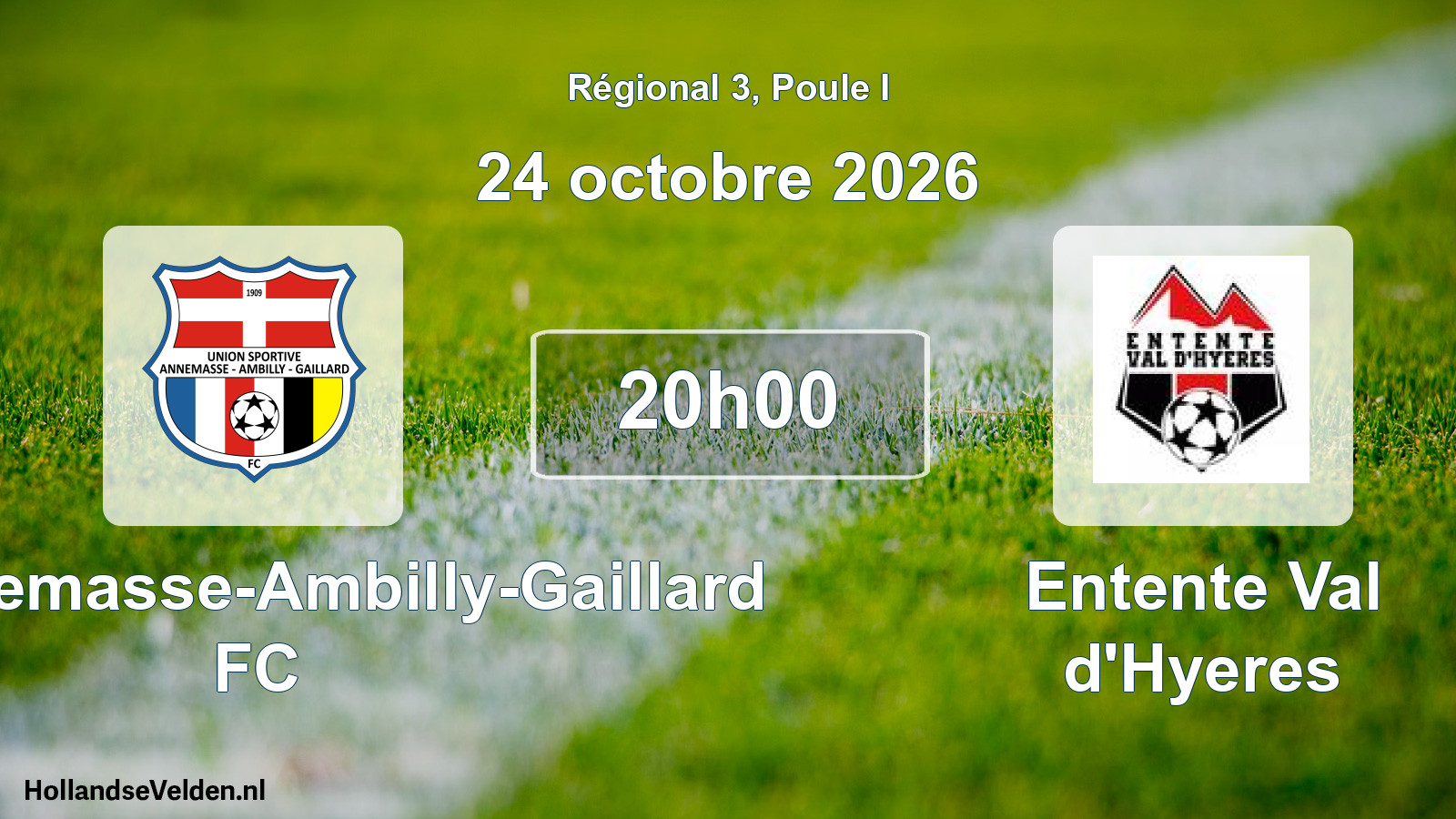 Scheduled Match: US Annemasse-Ambilly-Gaillard FC - Entente Val d'Hyeres (24 October 2026)