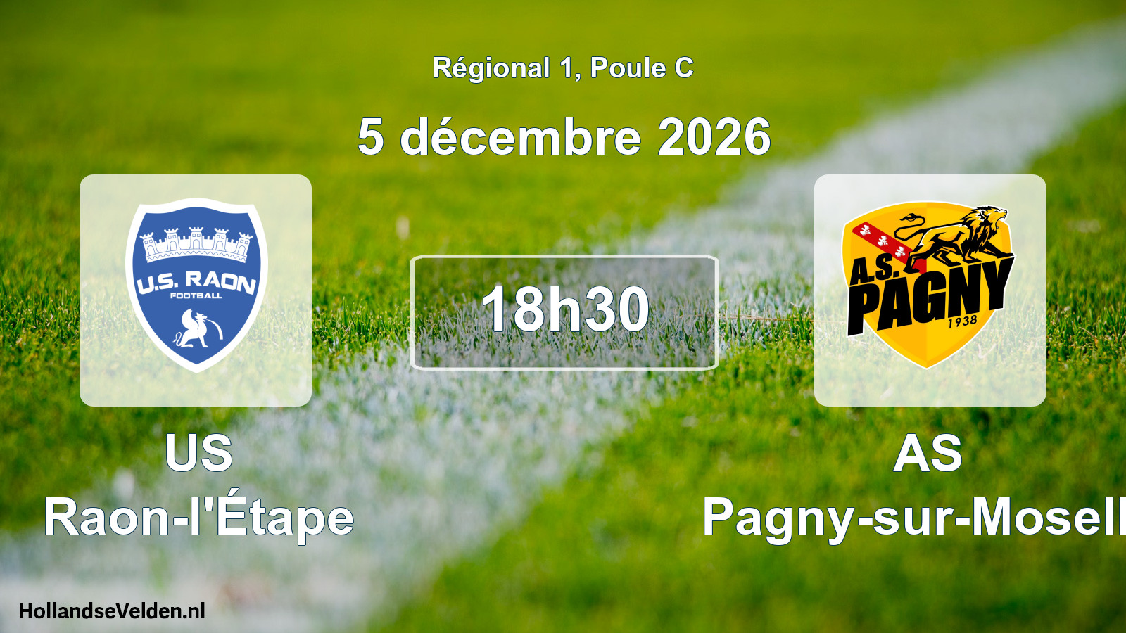 Scheduled Match: US Raon-l'Étape - AS Pagny-sur-Moselle (5 December 2026)
