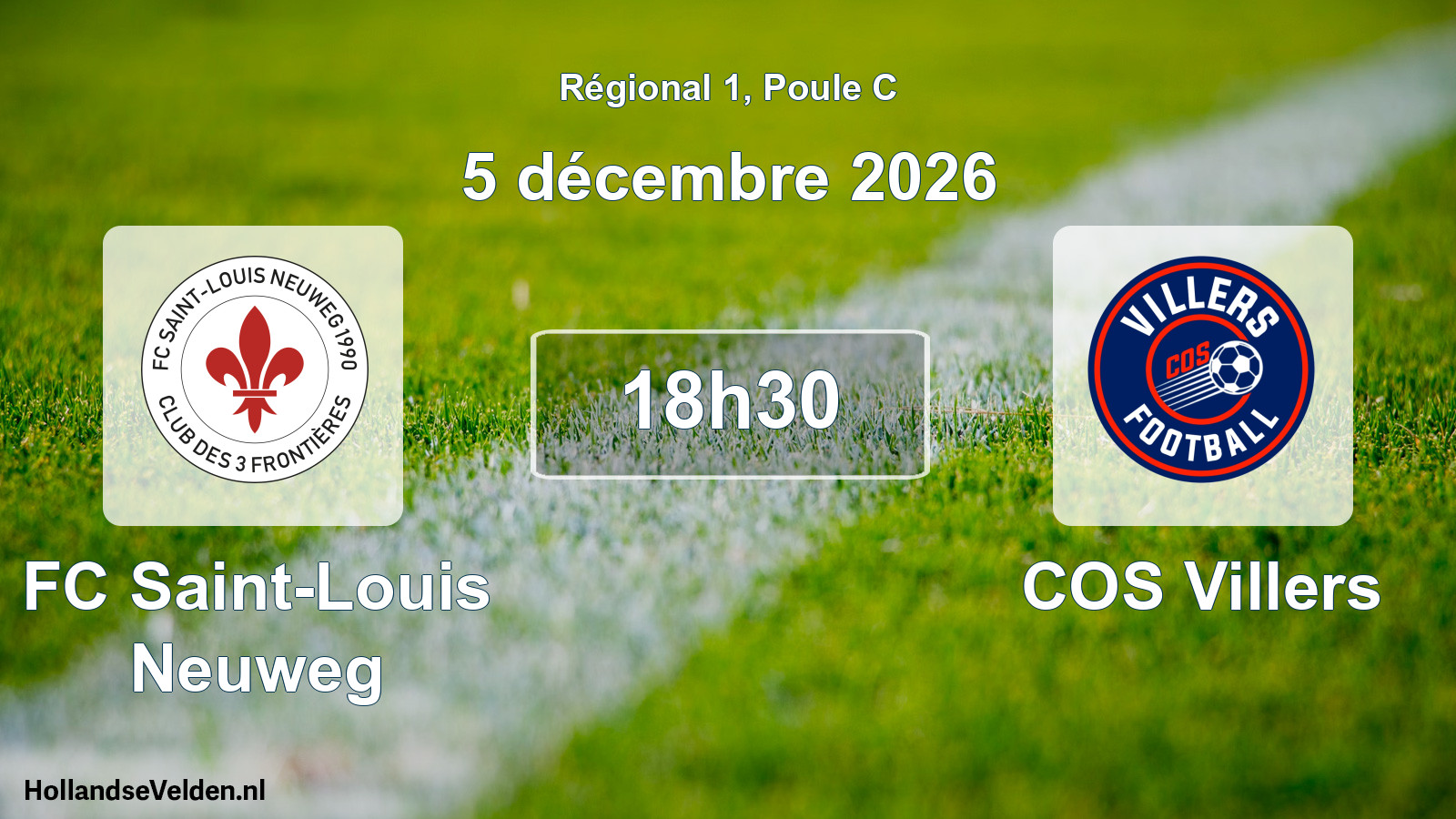 Scheduled Match: FC Saint-Louis Neuweg - COS Villers (5 December 2026)