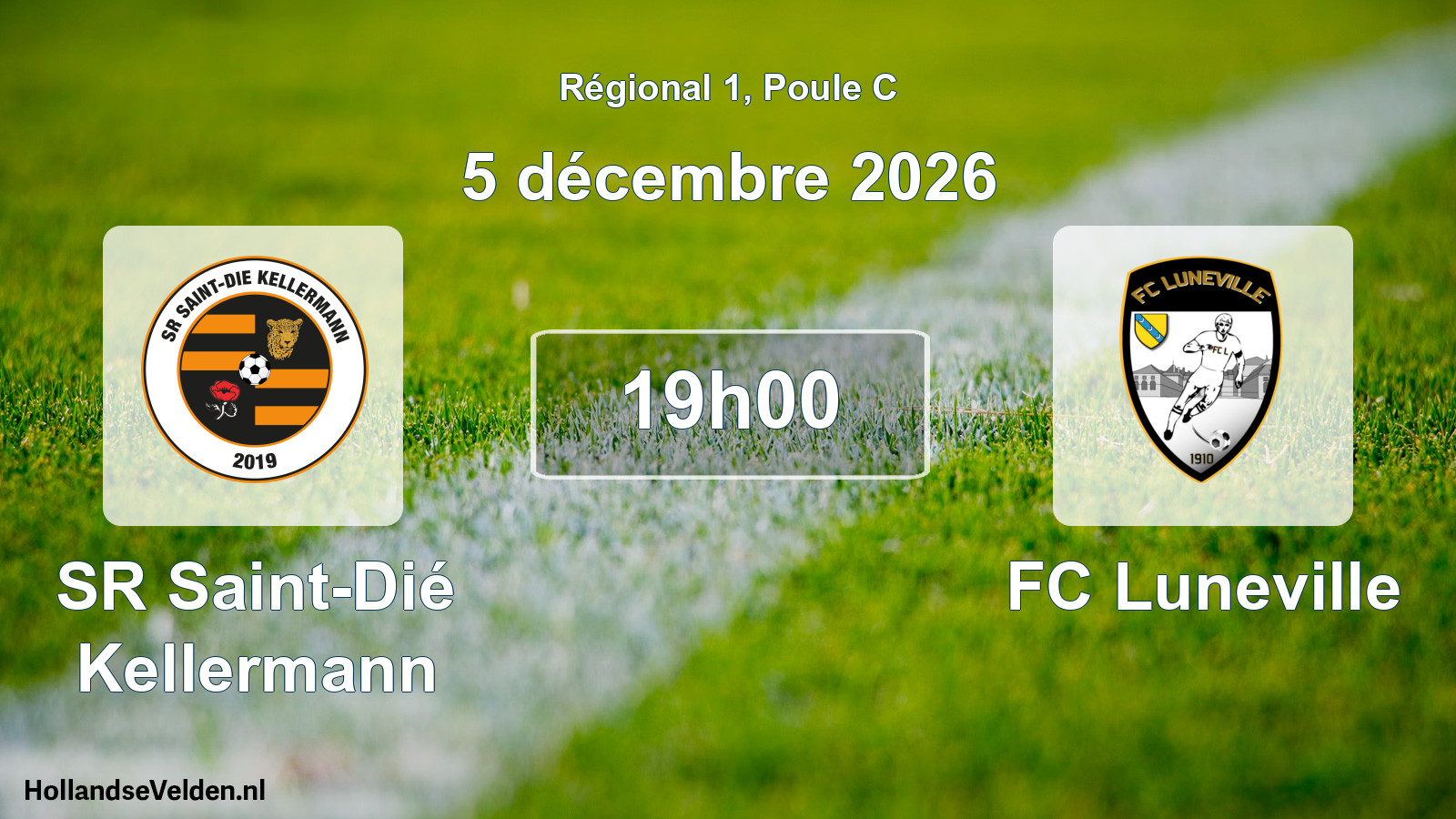 Scheduled Match: SR Saint-Dié Kellermann - FC Luneville (5 December 2026)