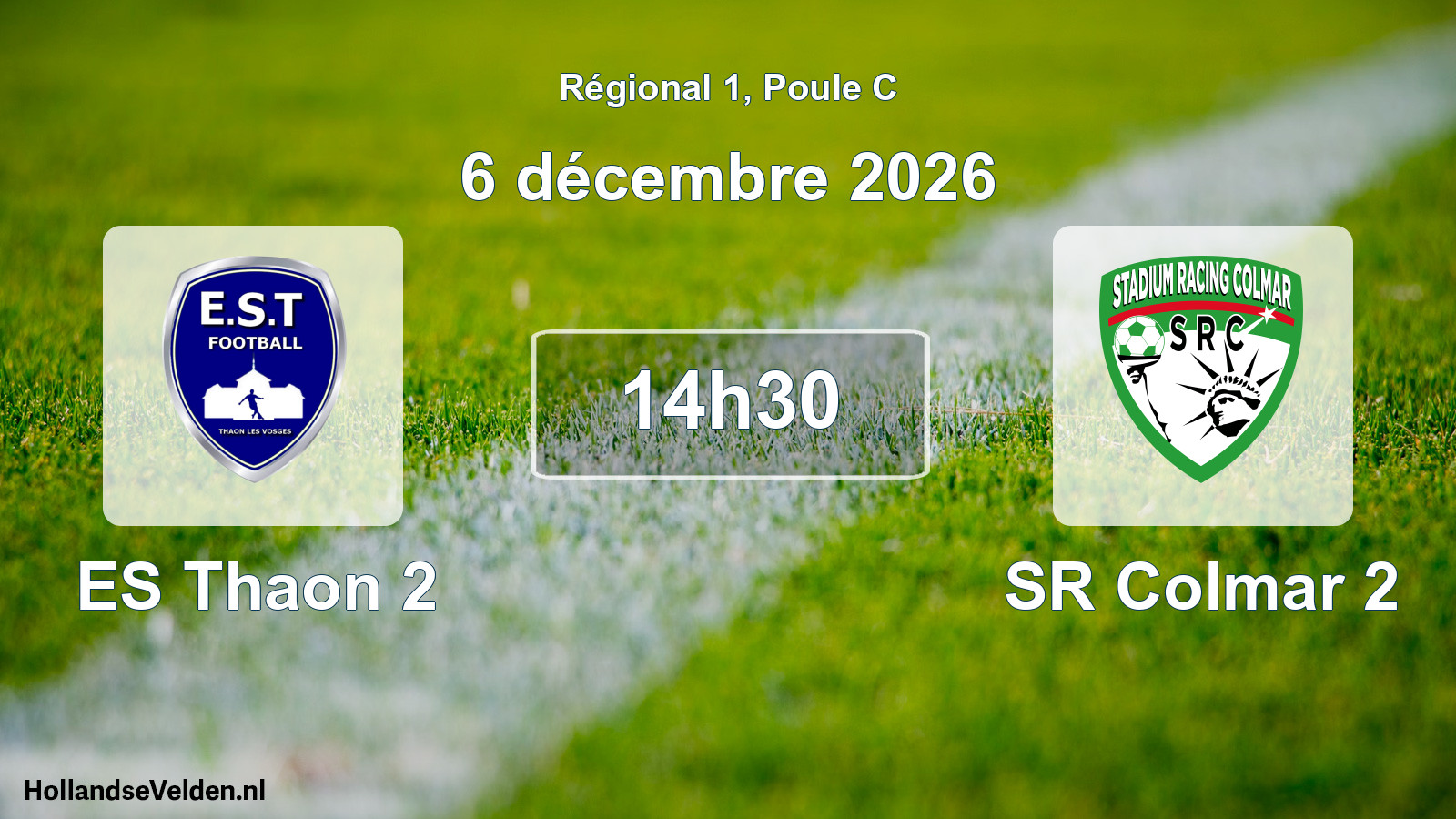 Scheduled Match: ES Thaon 2 - SR Colmar 2 (6 December 2026)