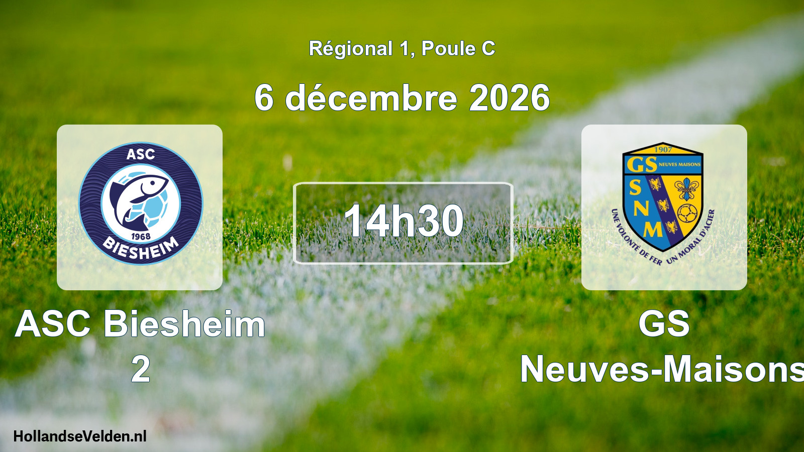 Scheduled Match: ASC Biesheim 2 - GS Neuves-Maisons (6 December 2026)