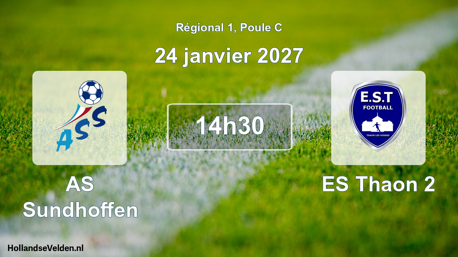 Scheduled Match: AS Sundhoffen - ES Thaon 2 (24 January 2027)