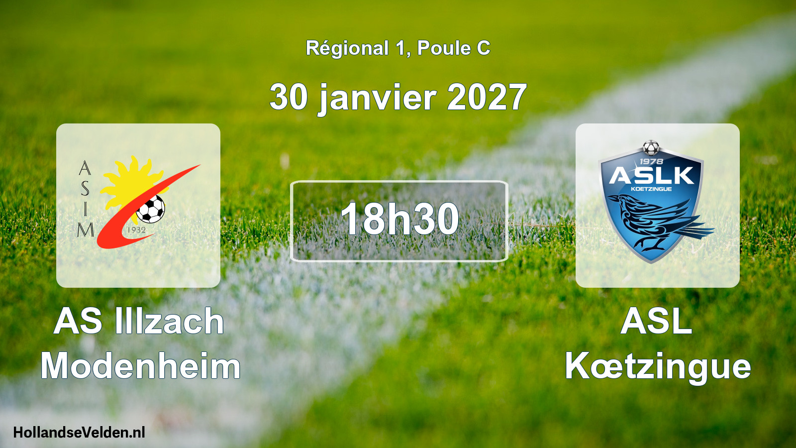 Scheduled Match: AS Illzach Modenheim - ASL Kœtzingue (30 January 2027)
