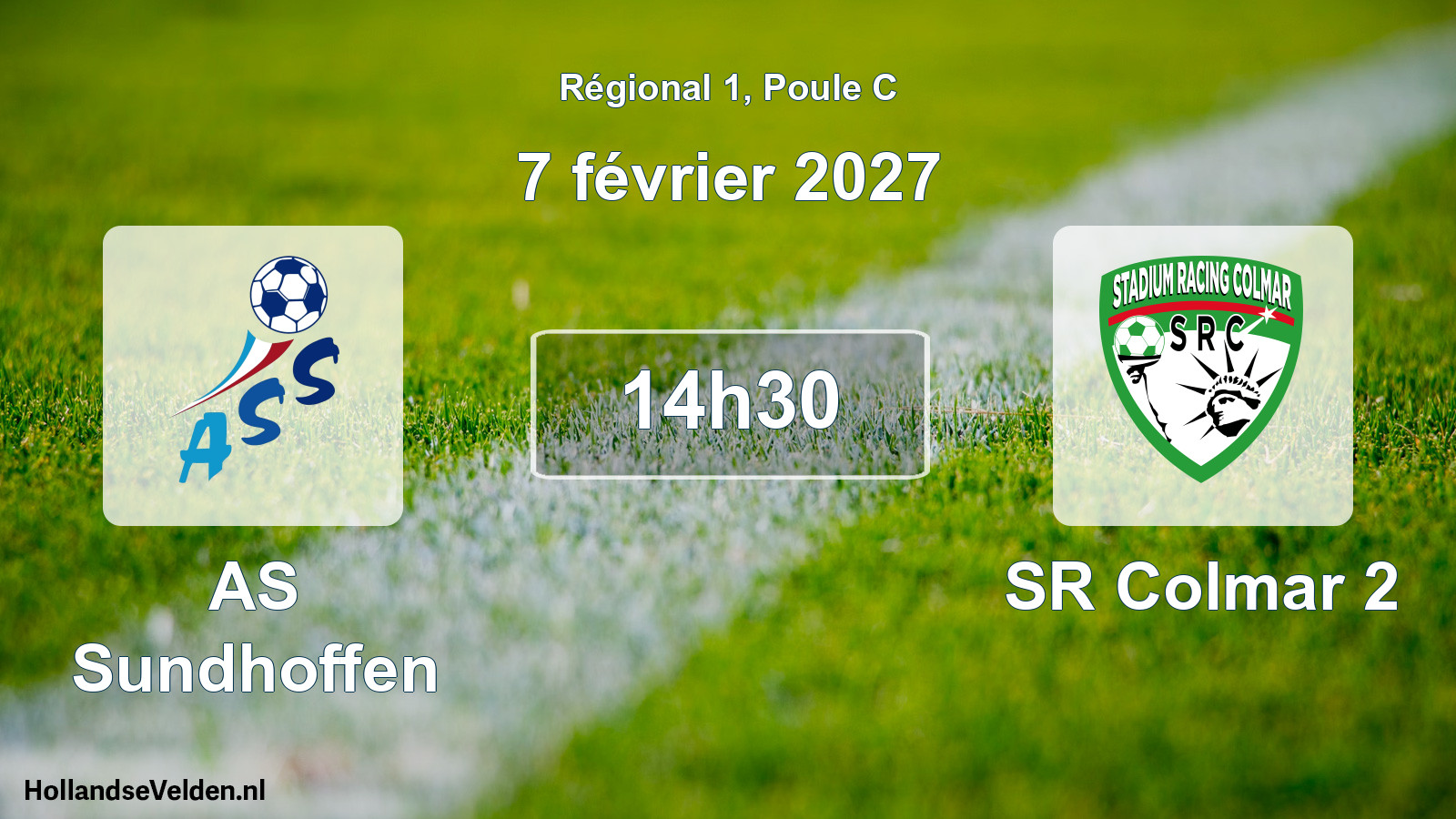 Match programmé: AS Sundhoffen - SR Colmar 2 (7 février 2027)