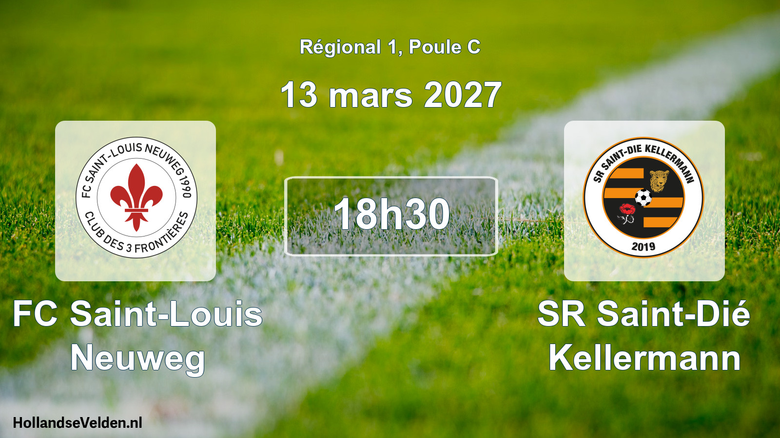 Match programmé: FC Saint-Louis Neuweg - SR Saint-Dié Kellermann (13 mars 2027)
